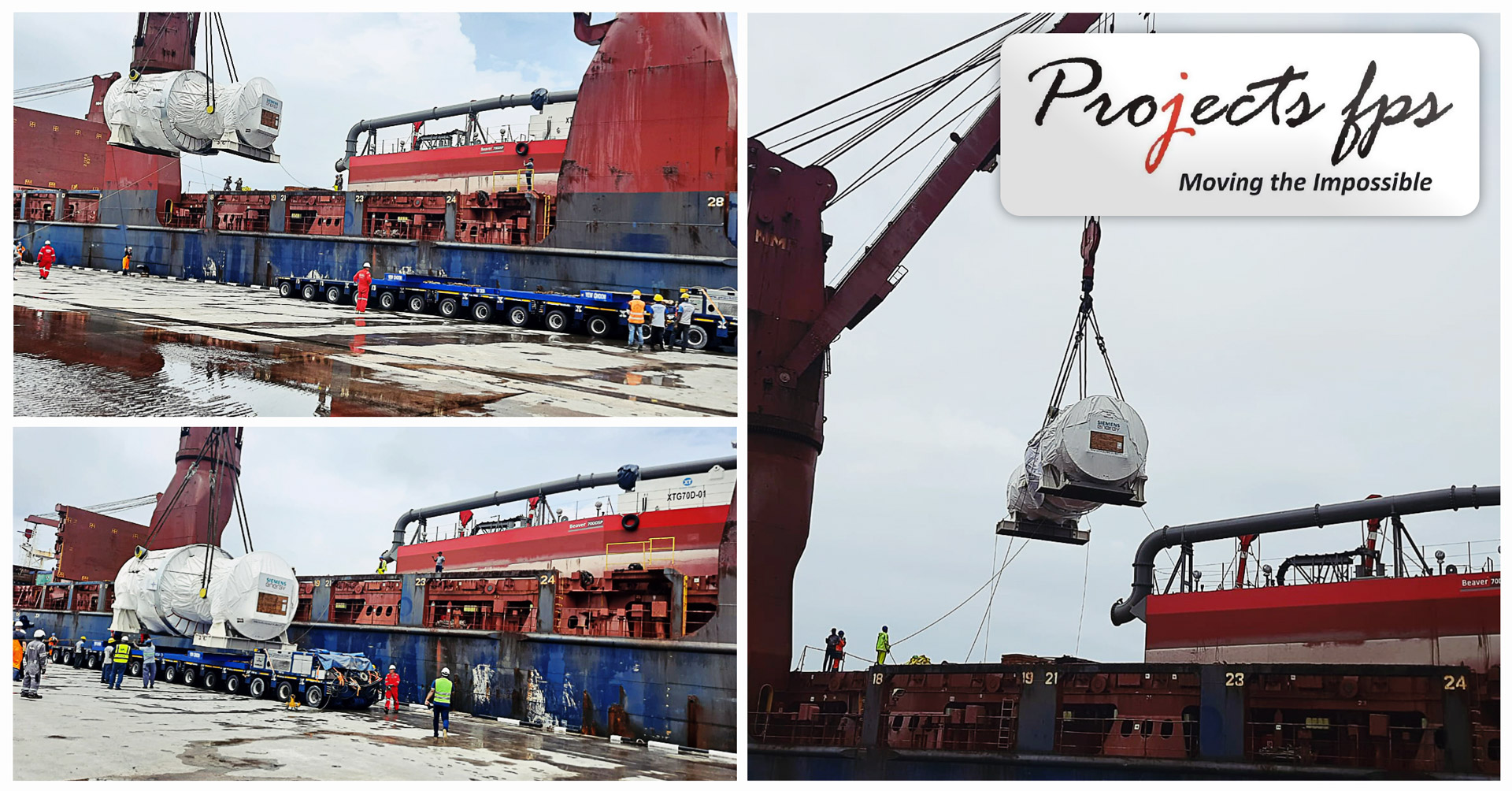 Projects FPS Handling a 317mt Siemens Energry Gas Turbaine in Port of Colombo