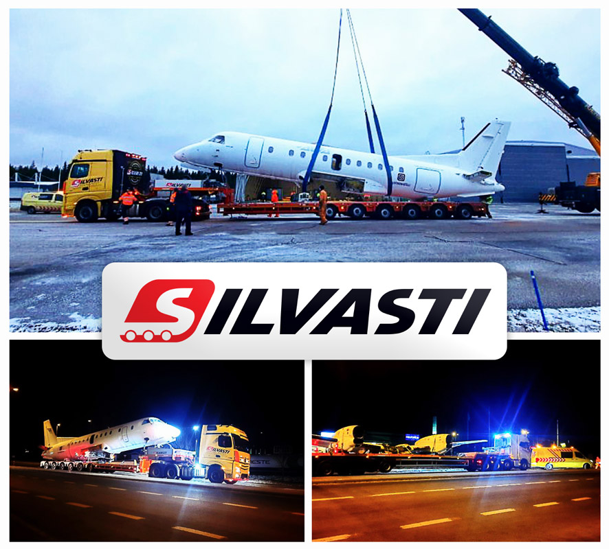 Silvasti Transported an Airplane from Savonlinna to Uurainen in Central Finland
