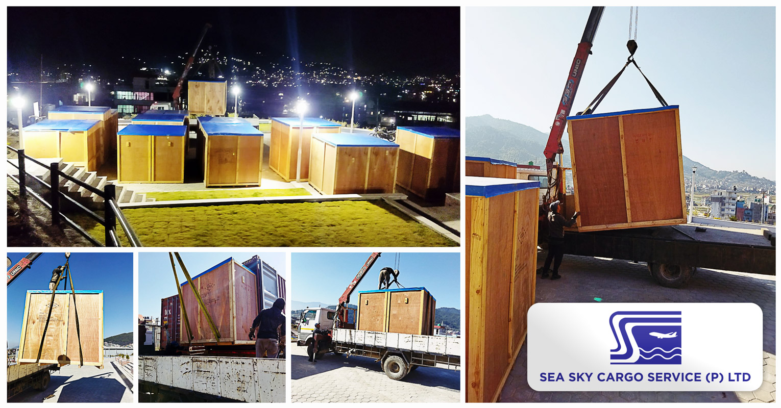 Sea Sky Cargo is Handling 40 x 40ft Containers at Kathmandu, Nepal