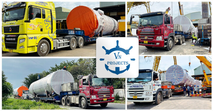 VN Projects is Currently Transporting Several Large Tanks