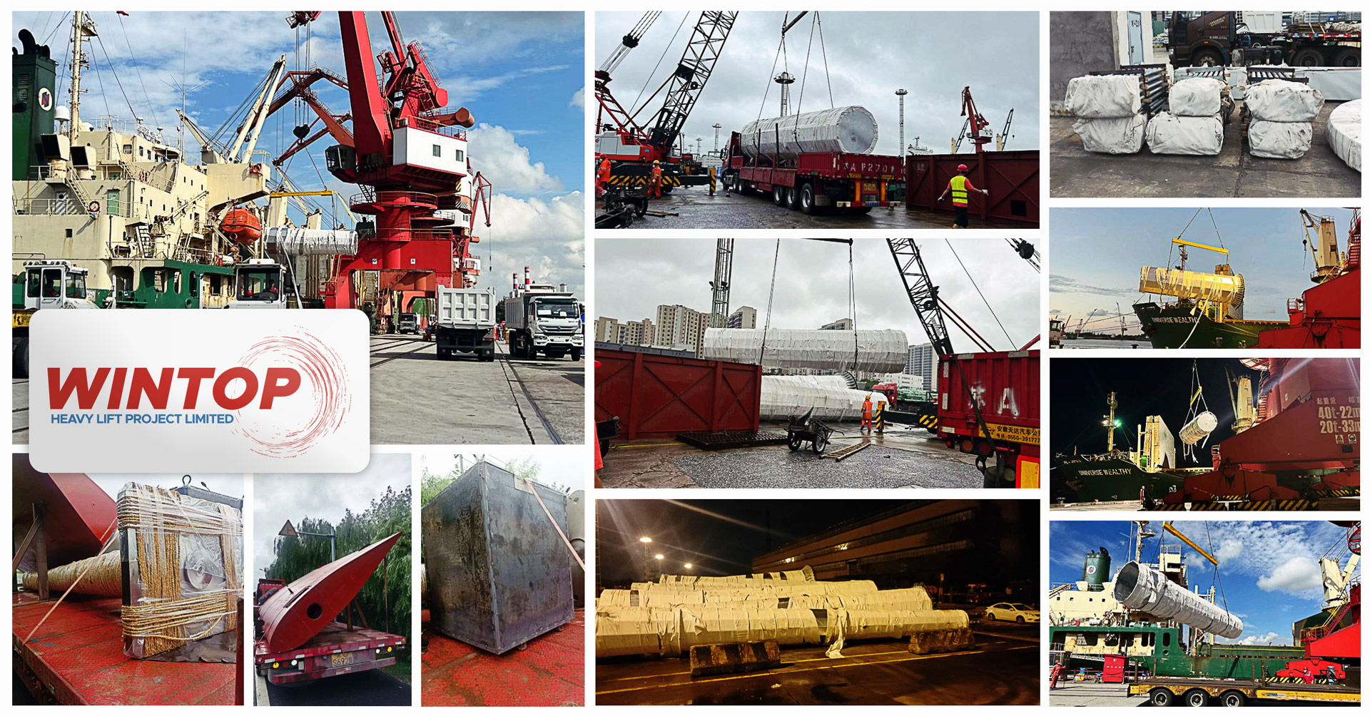 Wintop Shipped 32 Packages, 930cbm Consisting of a Surface Condenser, Steam Turbine & Generator from Shanghai to Manila