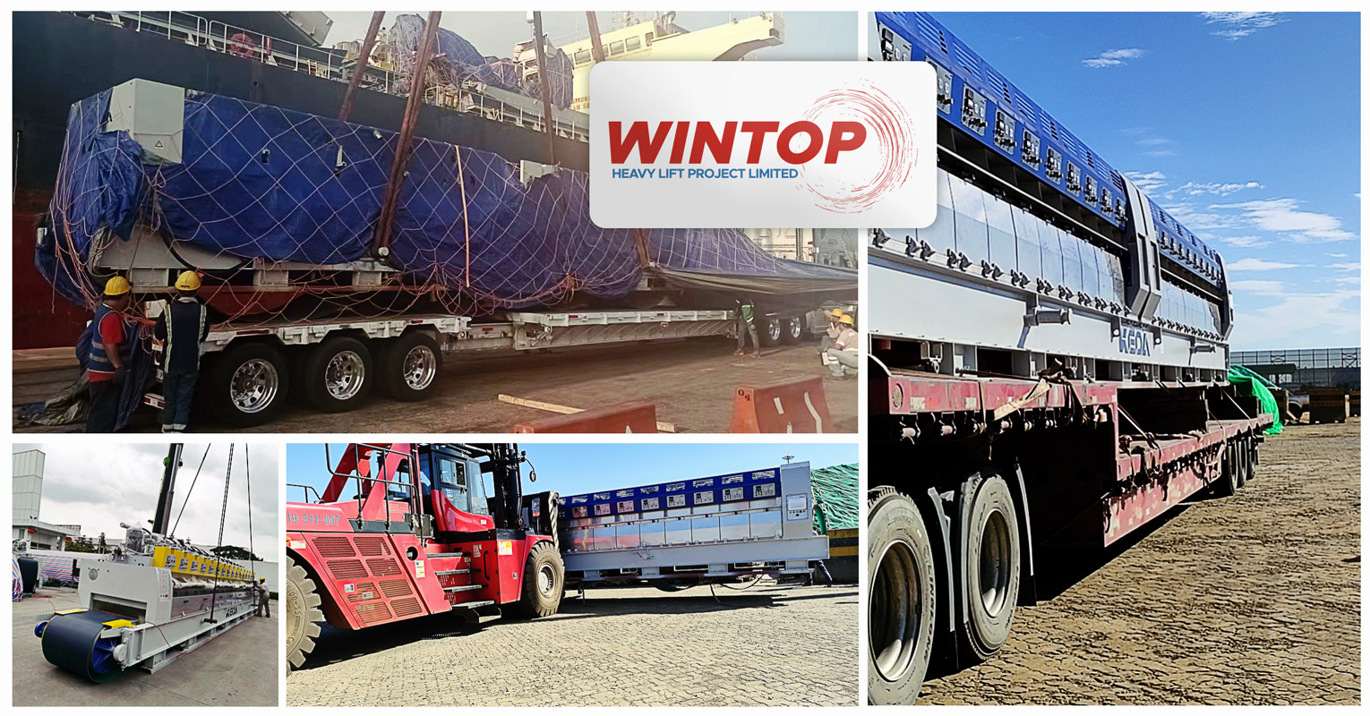 Wintop Heavy Lift Shipped Polishing Machine Equipment from Lianyungang, China to Leixoes, Portugal