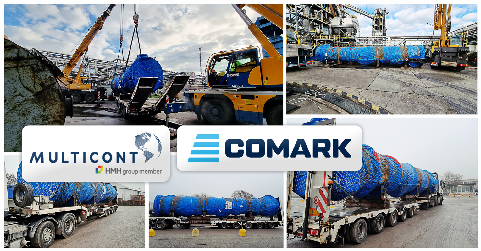 Multicont Ltd. in Cooperation with Comark - Project Logistics Transported OOG Cargo from Ravena, Italy to Hungary