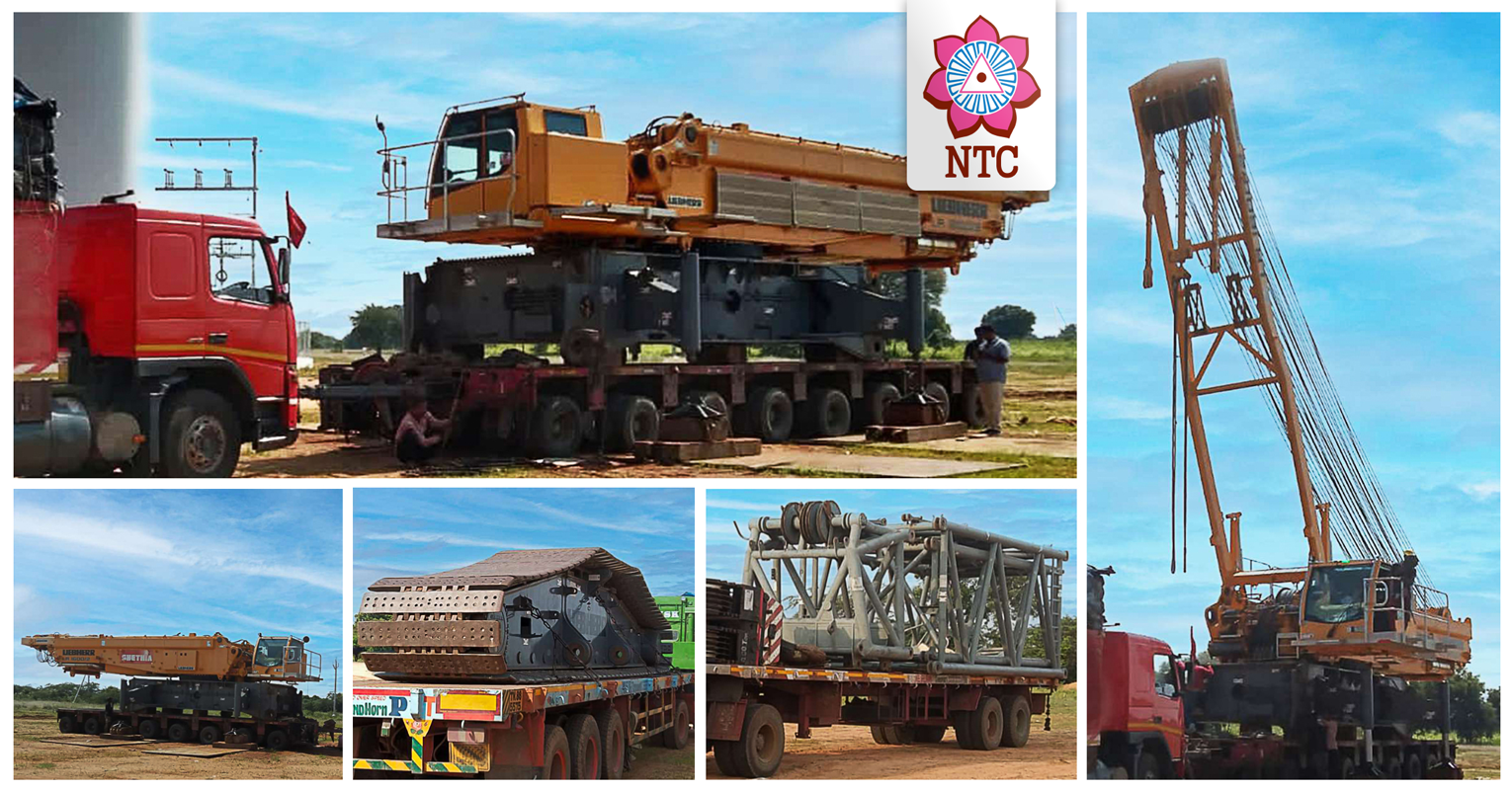 NTC Logistics Used 28 Different Types of Vehicles to Deliver 86 Packages of Crane Parts from Tamil Nadu to Karnataka