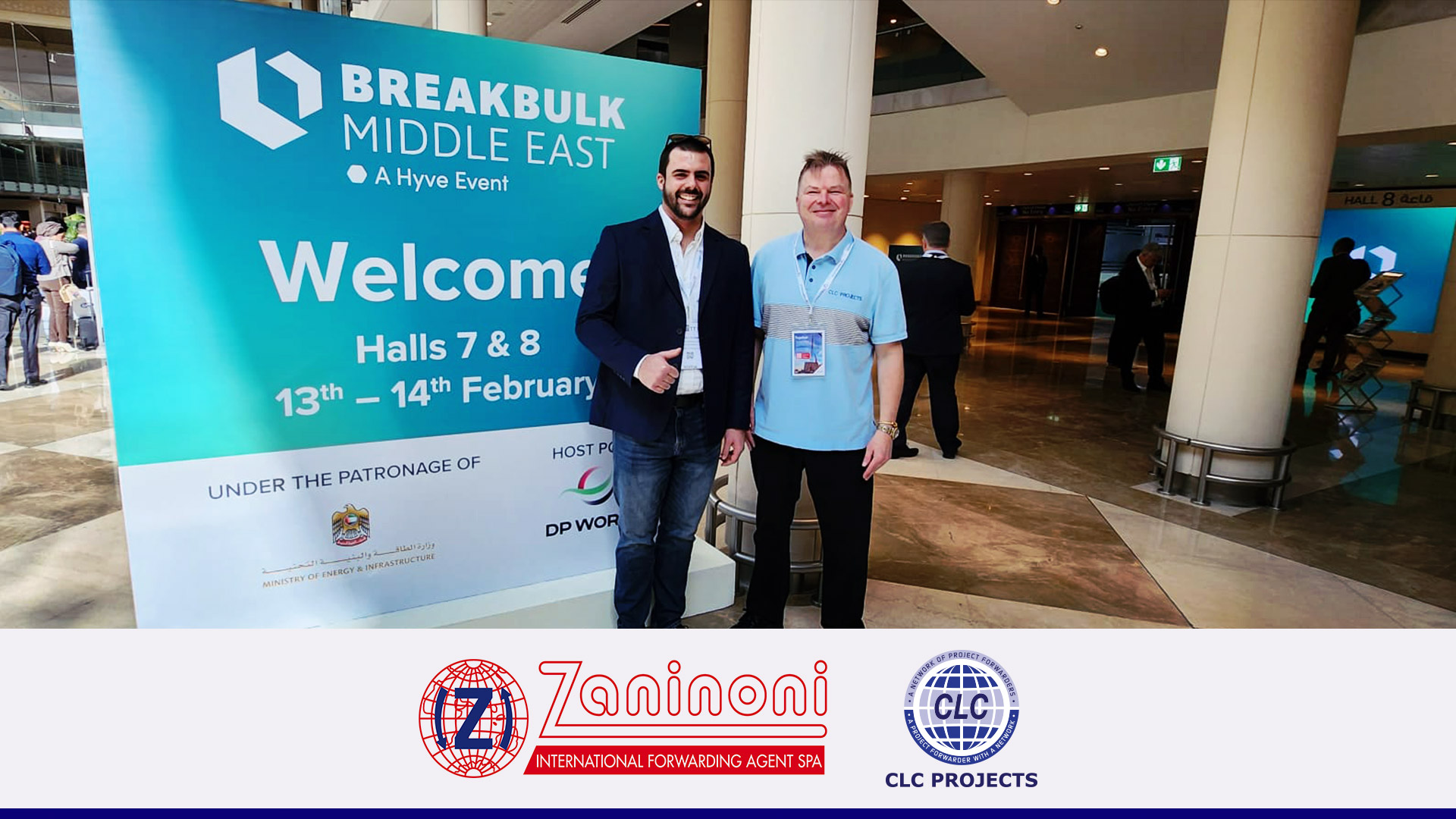 CLC Projects Chairman with Mr. Andrea Colombo of Zaninoni at Breakbulk Middle East 2023