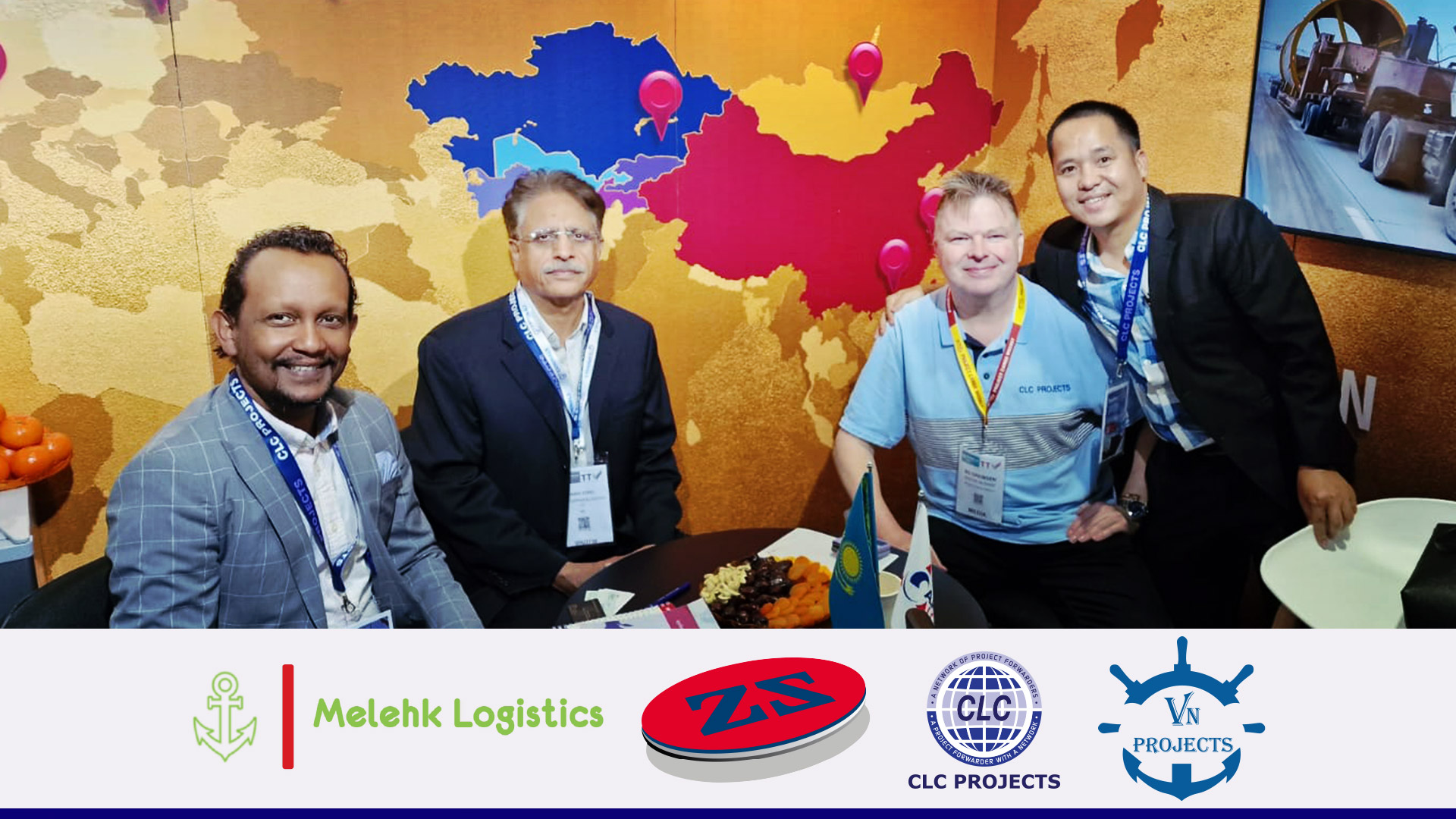 CLC Projects with Melehk Logistics, Zuhal Shipping & Logistics and Vietnam Projects Transport at Breakbulk Middle East in Dubai