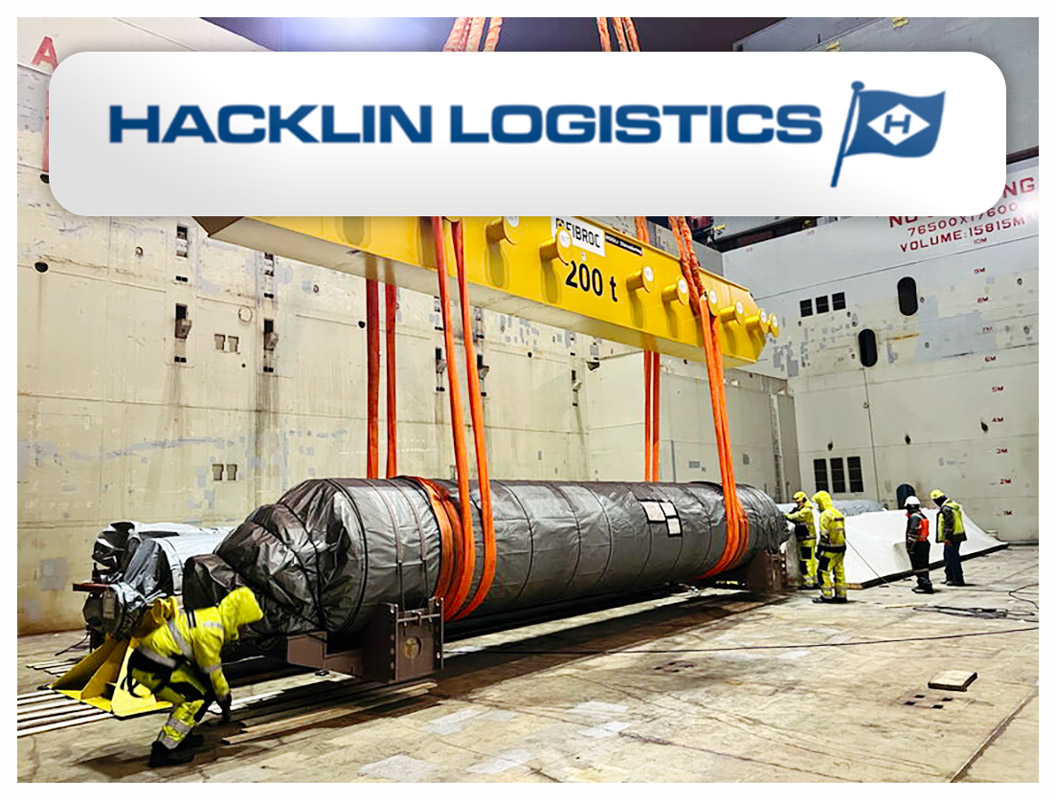 Hacklin Logistics - 7 Units of Paper Machine Parts for Asia were Loaded, Stowed & Secured at the Port of Raahe, Finland