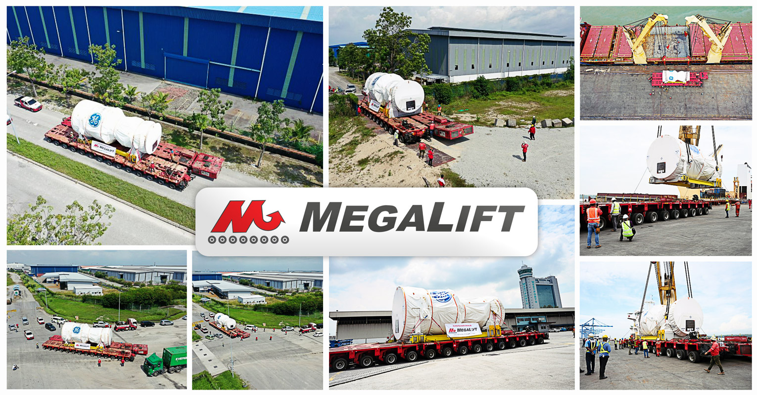 Megalift Received & Delivered the First Gas Turbine Unit for Pulau Indah Power Plant from Port Klang to the Site