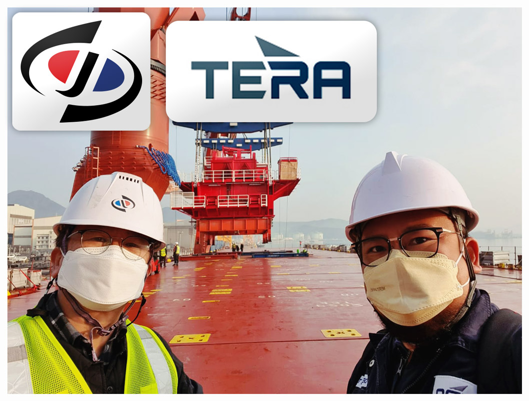 Shin-jo Logitech & Tera Projects Present for the Discharging a 604mt Main Deck Assembly in Masan, South Korea