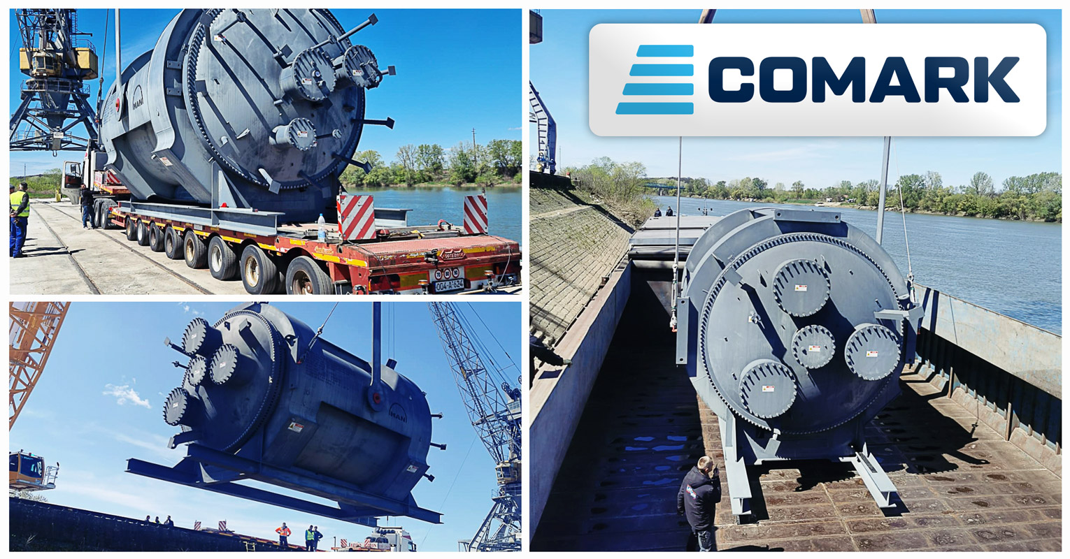 Comark Arranged Inland River Transport from the Factory in Deggendorf to Port of Brčko, Bosnia for a Coking Plant Reactor