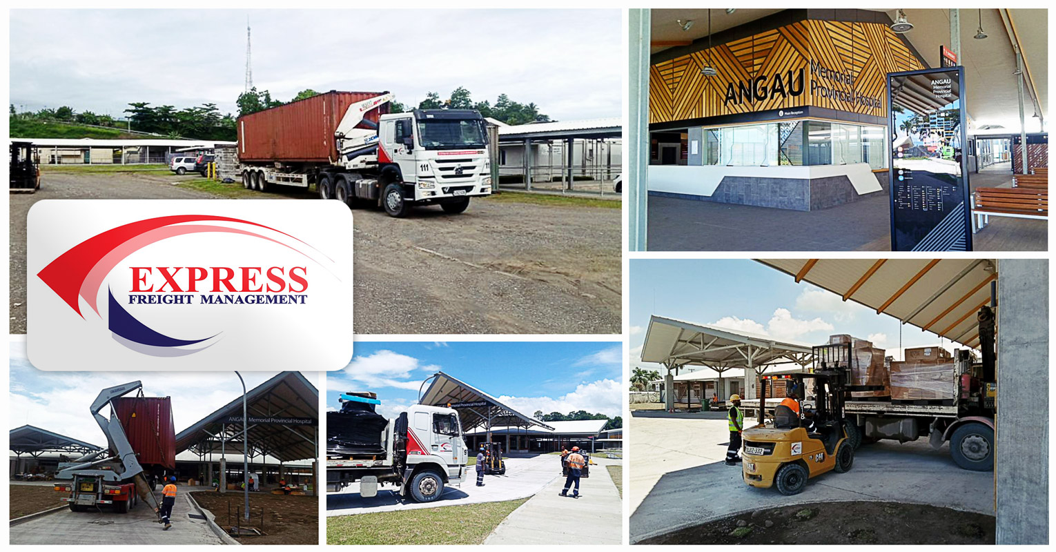 Express Freight Management's Remote Logistics Department Angau Hospital Redevelopment Project