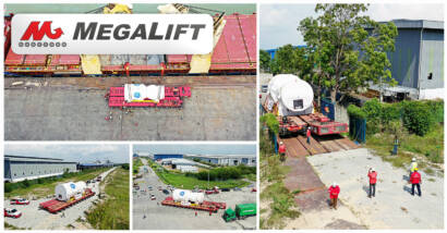 Megalift Delivers 380mt GE Gas Turbine for 1,200 MW Power Plant