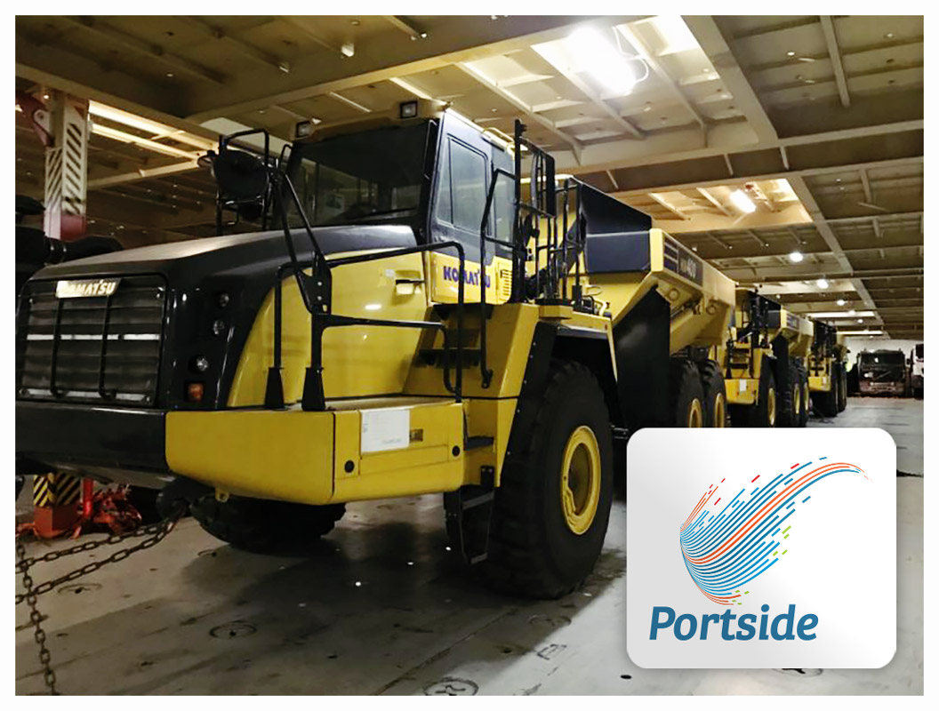 Portside Ghana Loaded Some Big Units for Dar es Salaam ex Tema