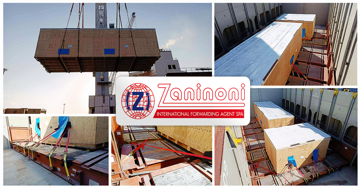 Zaninoni Shipped 12 Oversized Boxes Weighing 128mt from Genoa Italy to Dammam, Saudi Arabia