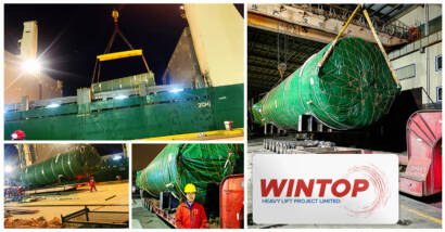 Wintop Heavy Lift Shipped a LOX tank, a LIN tank and a LAR tank from Taicang, China - USA