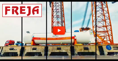 Freja Shipped 2 LNG Tanks from Zhangjiagang to Bremerhaven - Hamburg