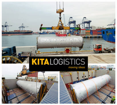 KITA Logistics Shipped a Gas Turbine on a Bed of 6 x 40FR in Turkey for the UK via Ocean Network Express