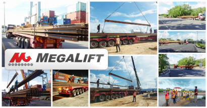 Megalift Received 288pcs of Rails Amounting to Nearly 400mt at Port Klang and Delivered in Batches