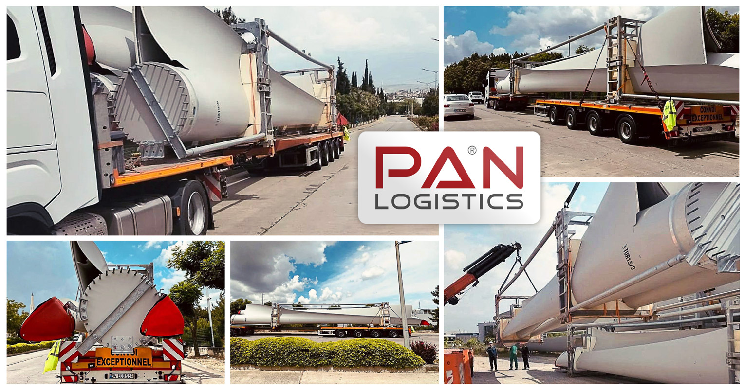 Pan Logistics Transported from Supplier & Loaded a 28m Long Wind Turbine Blade in Aliaga for Las Palmas, Canary Islands