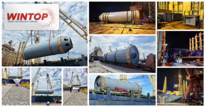 Wintop Heavy Lift Shipped a Press Machine from Shanghai, China To Umm Qasr, Iraq for the Air China Iraq project