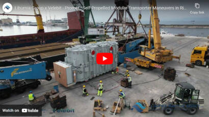 Liburnia Group & Velebit Move Transformers by Self-Propelled Modular Transporters in Rijeka Harbor