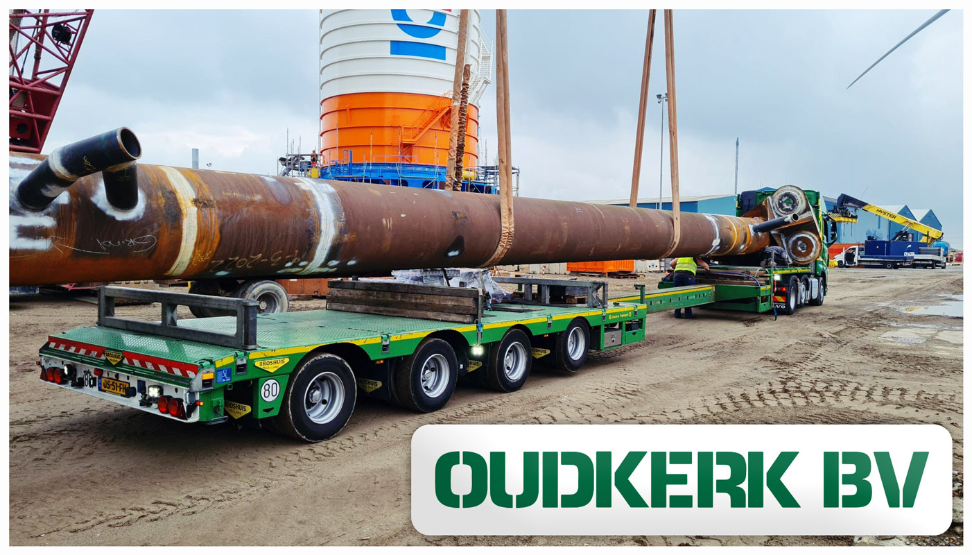 Oudkerk Handled a 21m long 33mt Spreaderbar for Ravenna, Italy