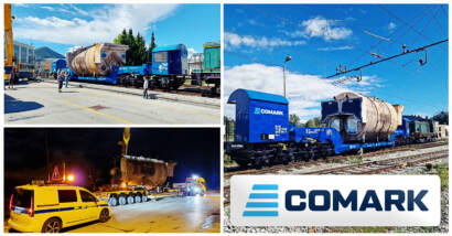 Comark - Project Logistics Found a Solution to Transport a Heavy Load Across a Rail Bridge Using their Schnabel Wagon