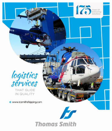 Thomas Smith Assisted in Customs Clearance & Delivery of this Super Puma Helicopter on Behalf of NGL Projects