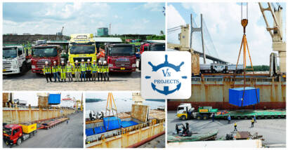 VN Projects Handled 7 Units by Direct Discharging Weighing 100 - 128mt Each