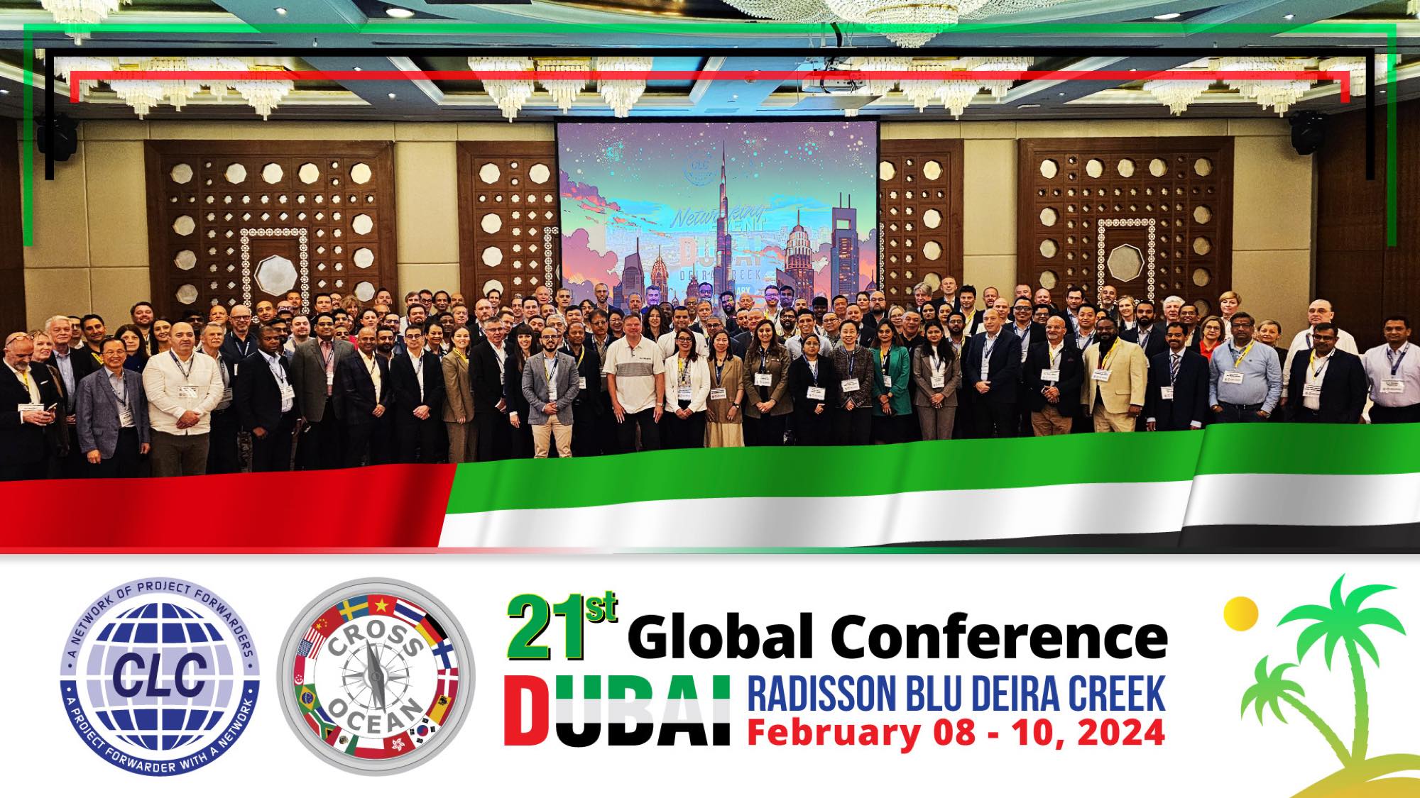 Group photo from Project Logistics Conference in Dubai