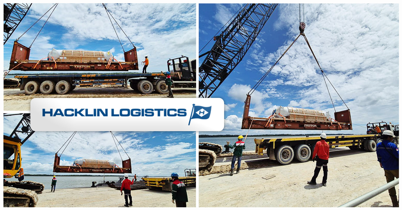 Hacklin Logistics Delivered 6 x 40’ FR to Indonesian