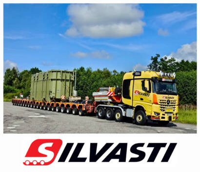 Silvasti Transoprted a 247mt Transformer in Estonia