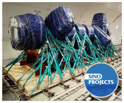 Sino Projects Transported a 25ton Item by Air from China to Europe