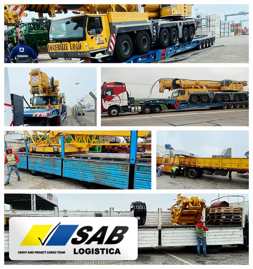 SAB Logistics Transported a 73mt Liebherr Crane from Pennsylvania to DAP El Portón - Vaca Muerta