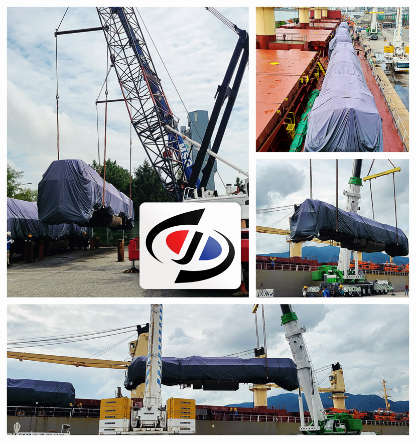 Shin-Jo Logitech Loaded 3 Lcomotives from Masan Port