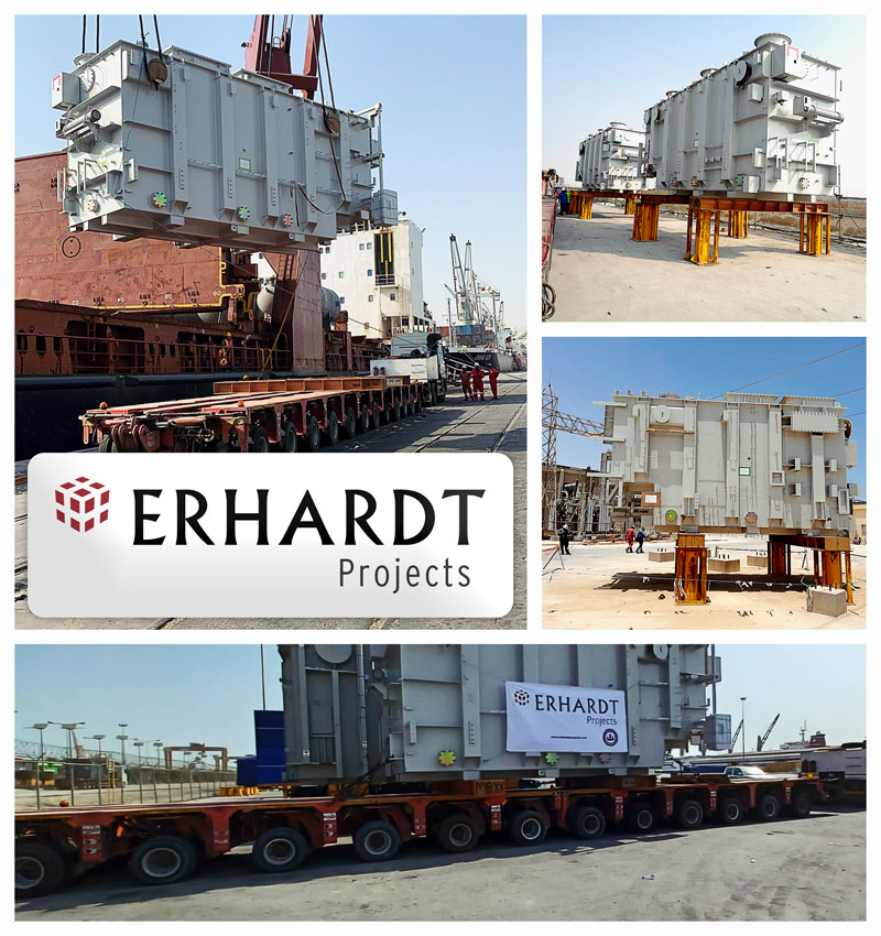 Erhardt Projects Delivered Three Transfomers in KSA