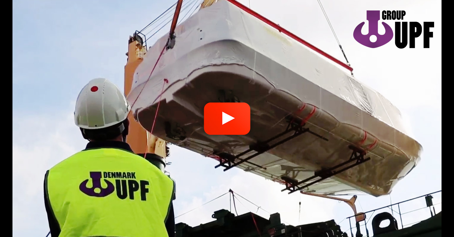 UPF Group Loaded 18 Lifeboats in Qingdao, China Destined for Turku, Finland