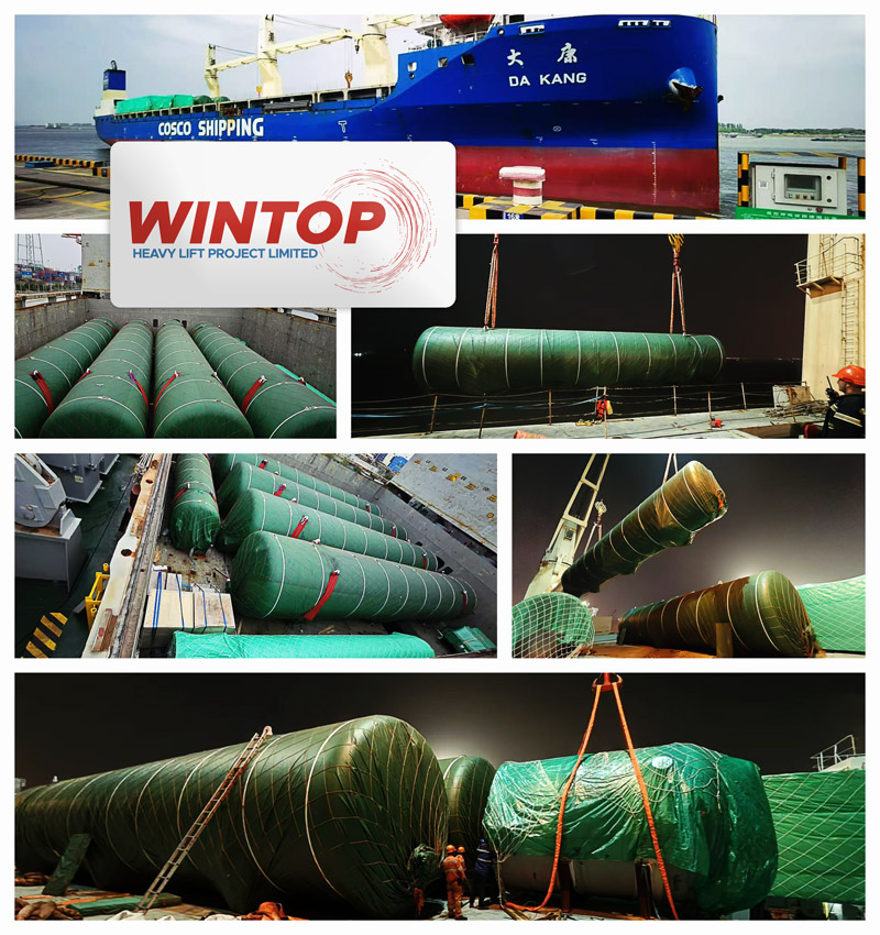 Wintop Heavy Lift Loaded 8 x 113.8mt Vessels Totalling 5400cbm