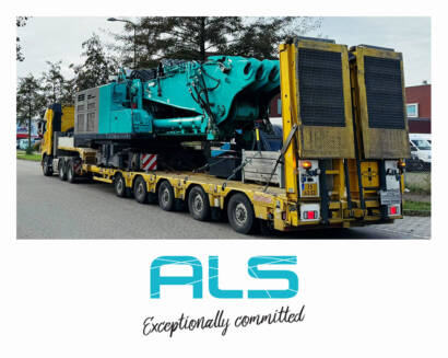 ALS Transported an Oversized Kobelco Excavator from the Netherlands to Germany