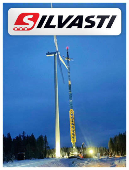 Silvasti Continues Installing Wind Turbines Despire the Arctic Weather