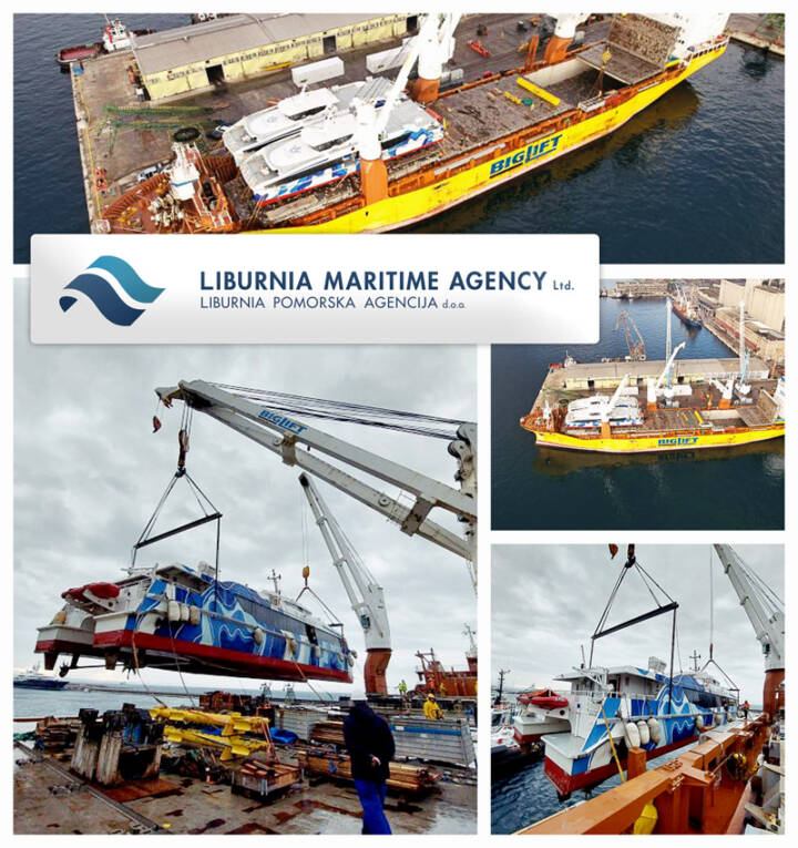 Liburnia Managed the Vessel Chartering, Shipping Agency, Technical Supervision and Transport Operations for Catamarans Moved from Singapore to Croatia