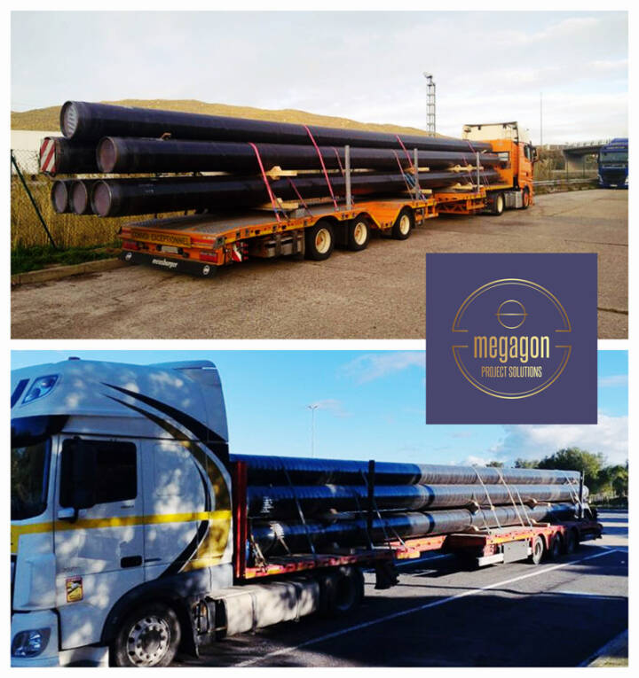 Megagon Project Solutions Delivered 17mts Long Pipes EU -> EU