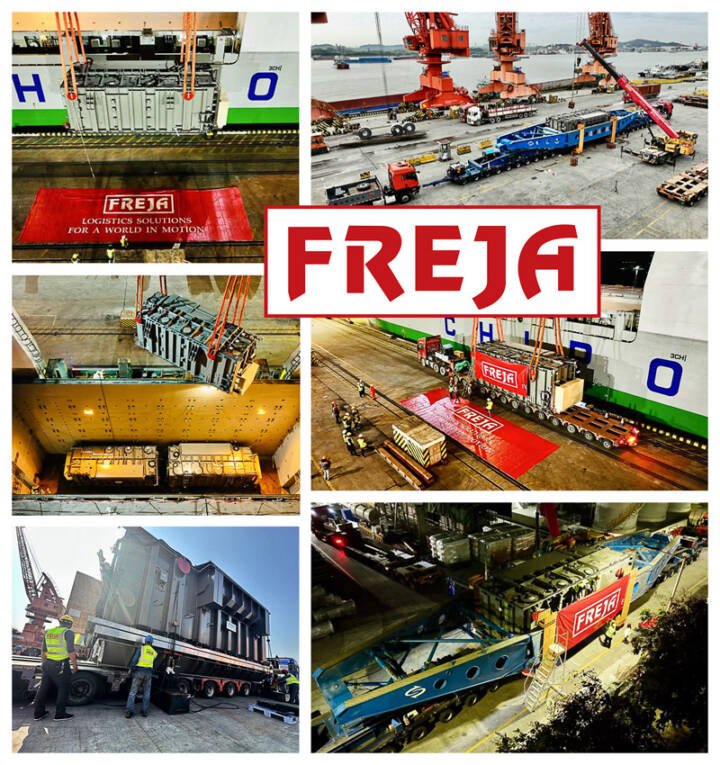 Freja China Loaded 3 Sets of Transformers (main body 400tons/unit) Totalling 3000cbm from Port of China to Europe