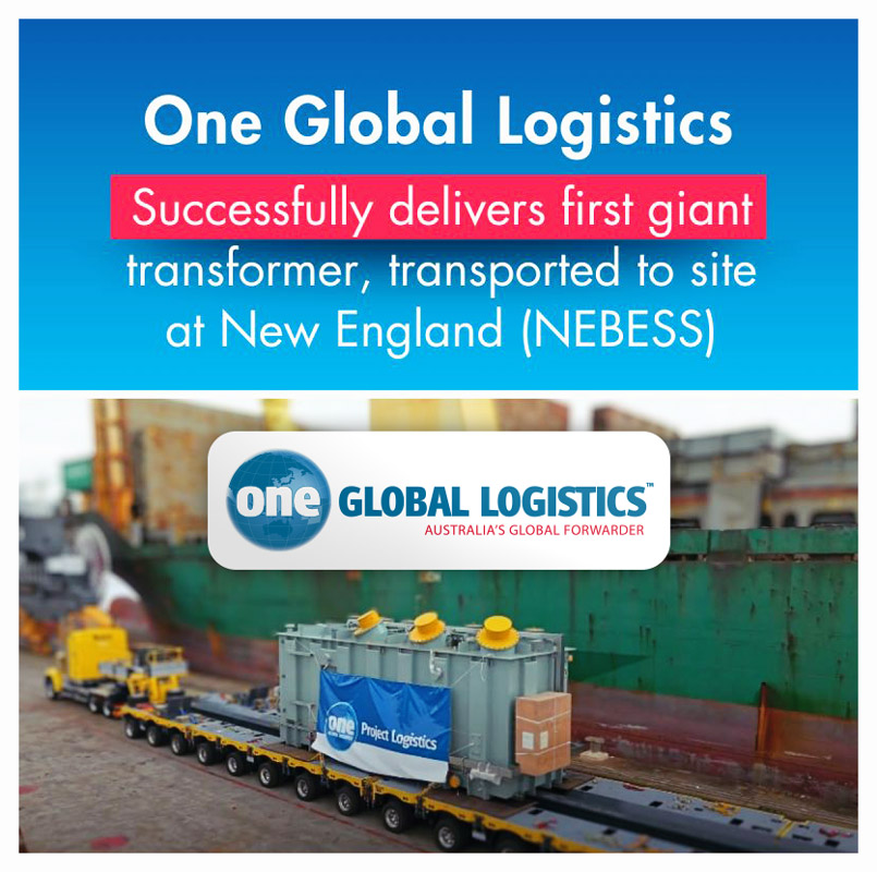 One Global Logistics Delivers 171-Tonne Transformer from China to Australia Over 7700km for ACEN Project