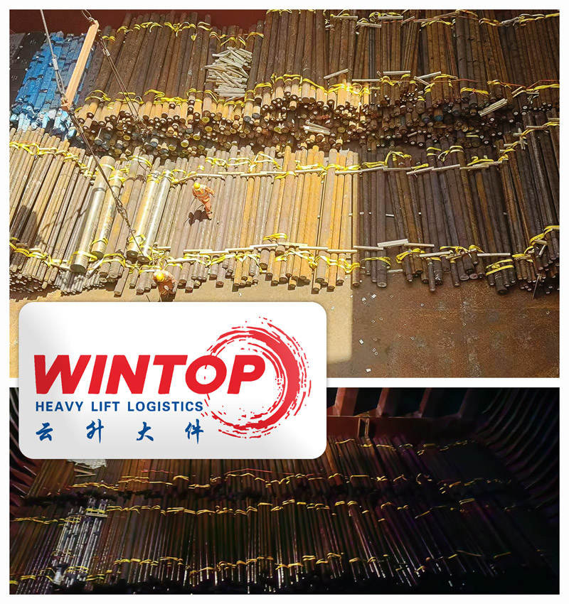 Wintop Performs Steel Round Bar Shipment: 4300 Tons in 2000 Bundles from Bayuquan, China to Ravenna, Italy – May 2025