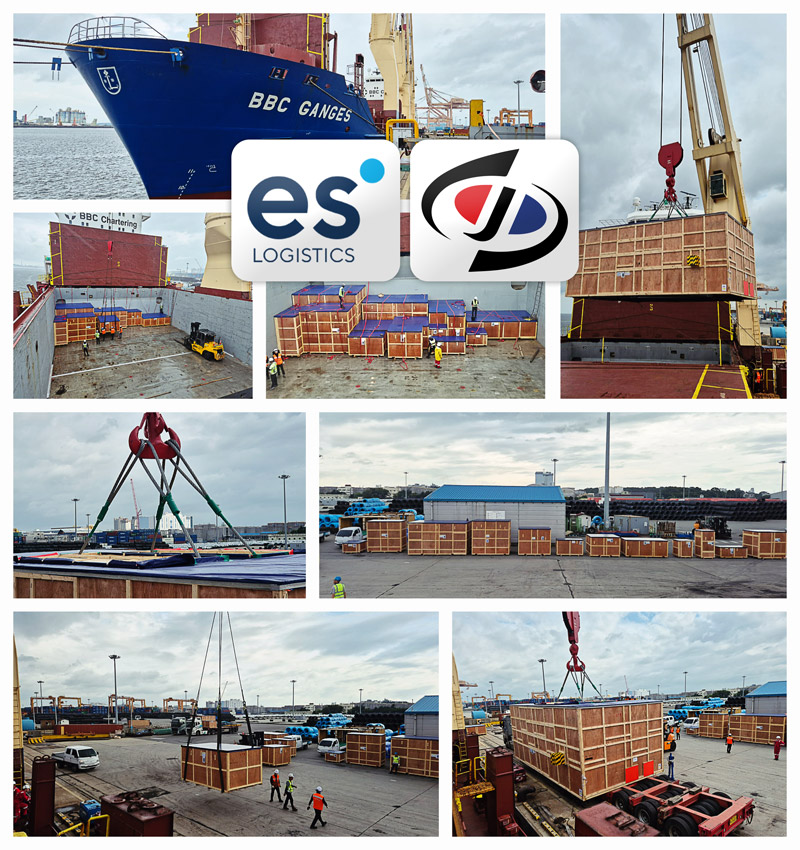ES Logistics and Shin-Jo Logitech are Collaborating on the Transport of a 190mt Press via BBC Chartering