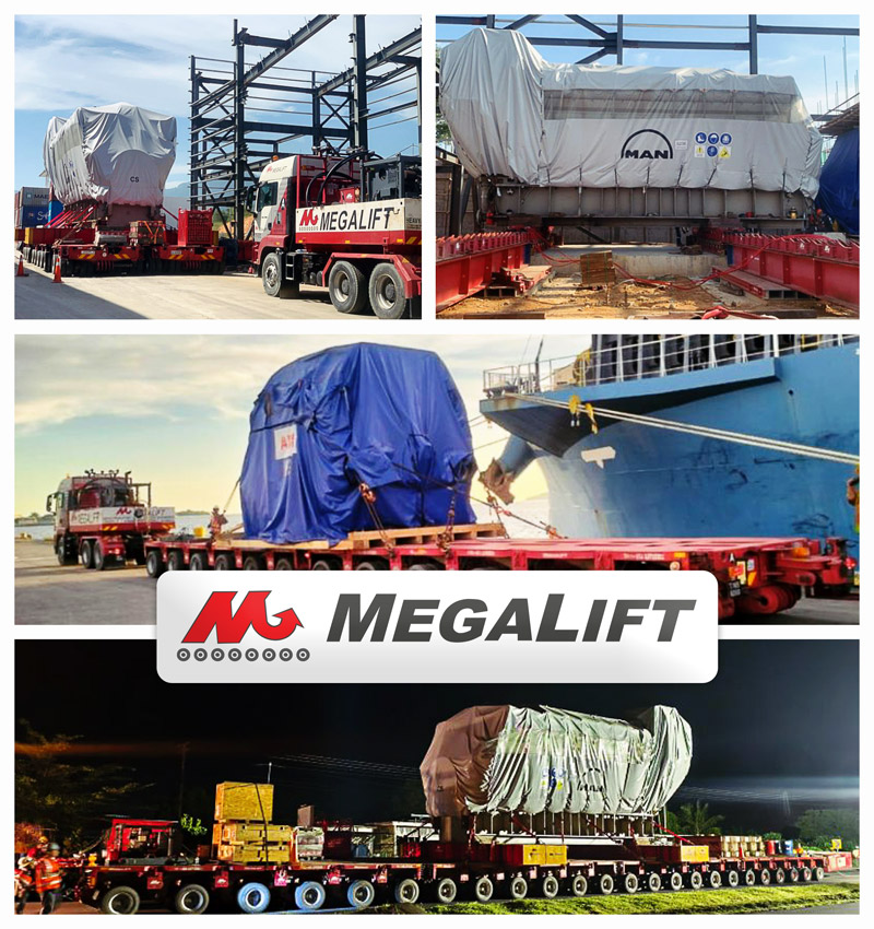Megalift Delivers a 315mt Engineto East Malaysia