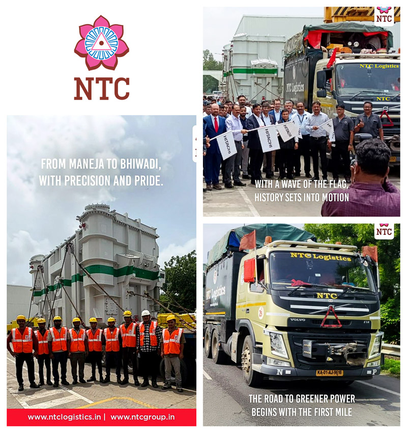 NTC Logistics Shipping Transformers from Gujarat to Rajasthan