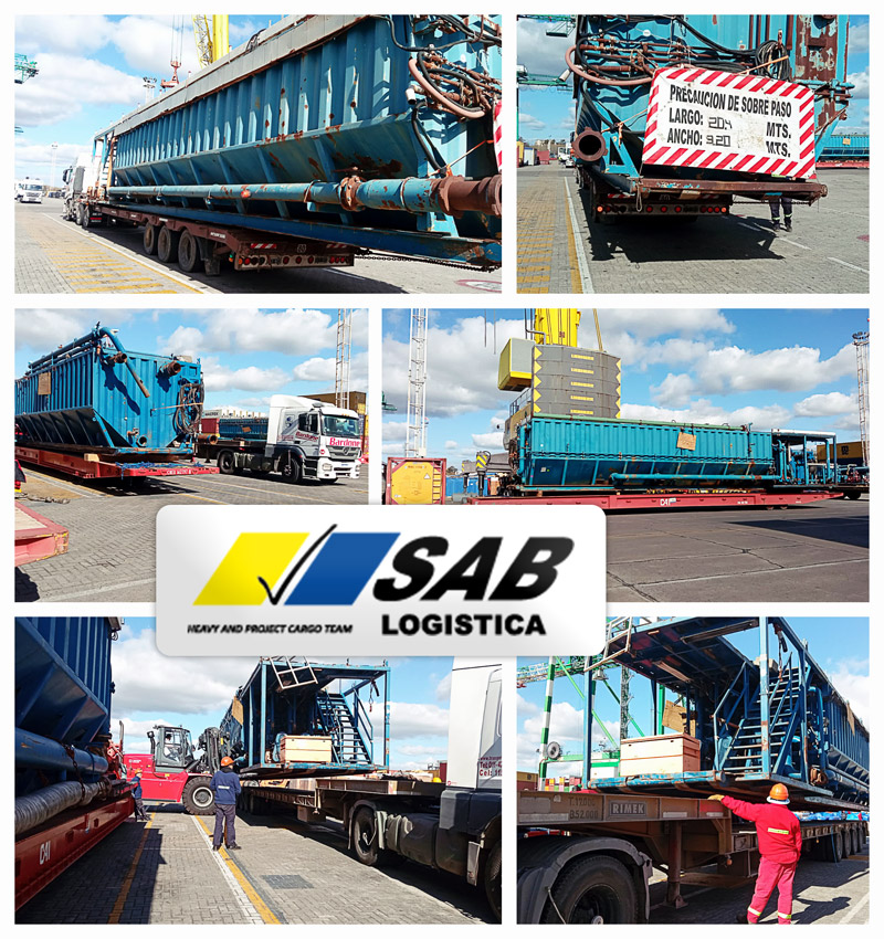SAB Delivering 10 Mud Tanks and 5 Pig Launchers to Comodoro