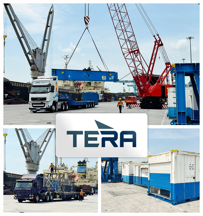 Tera Malaysia Handling Workover Rig Equipment from Port Klang to Tianjin